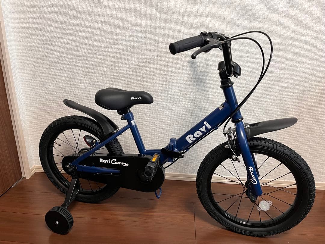 【ほぼ未使用】Ravi Carry 14インチ 折りたたみ自転車　ブルー
