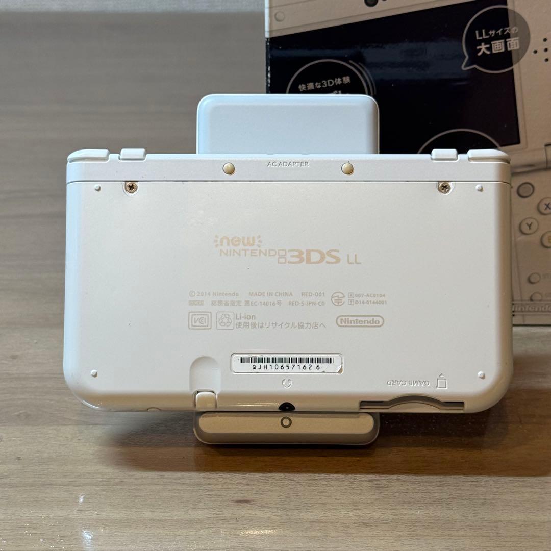 4-382 Newニンテンドー3DS LL パールホワイト 上IPS搭載