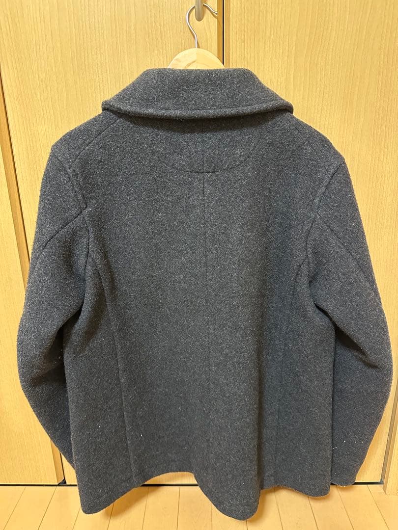 DANTON ウールコート グレー ウールモッサ 42 （M〜Ｌ）古着　アウター