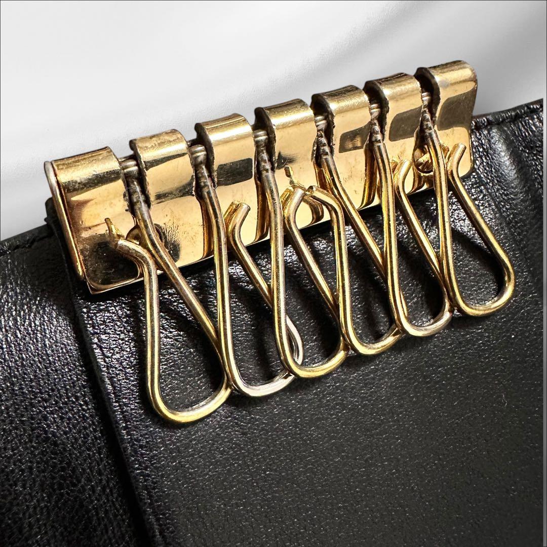極美品❣️ CHANEL　シャネル キーケース　6連　アイコン　ラムスキン