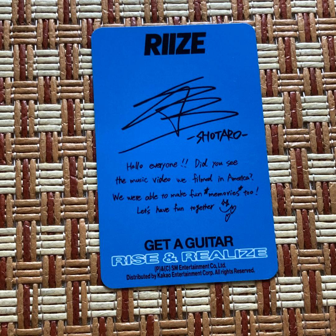 RIIZE US盤 B&N 特典 ショウタロウ アメリカ トレカ