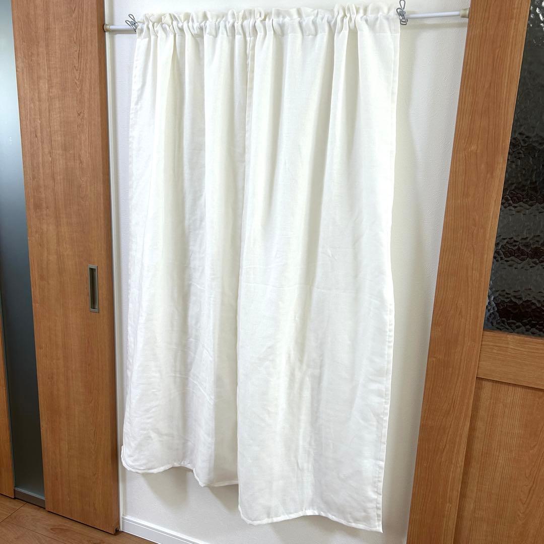 【hinasu】二重カフェカーテン　のれんタイプ　ダブルガーゼ　オーダー品