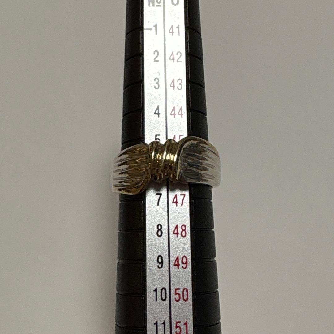 K10　シルバー　コンビ　リング　925 10K