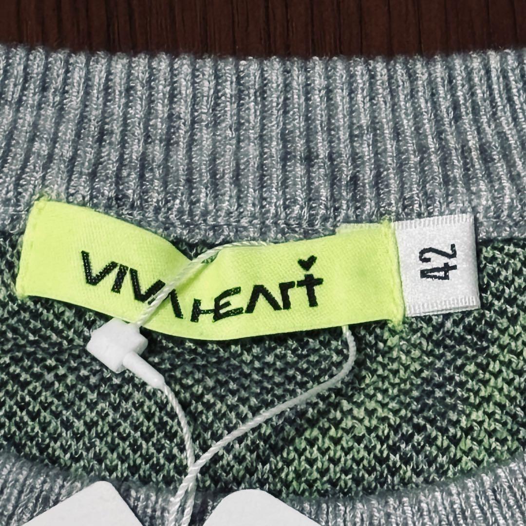 VIVA HEART(ビバハート) レディース 千鳥格子柄ニットプルオーバー